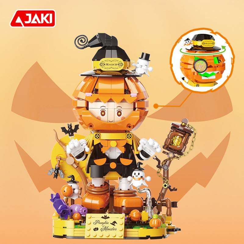 JAKI Maker POP – Halloween Pumpkin Elf Building Block Set
