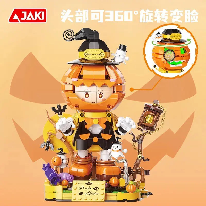 JAKI Maker POP – Halloween Pumpkin Elf Building Block Set