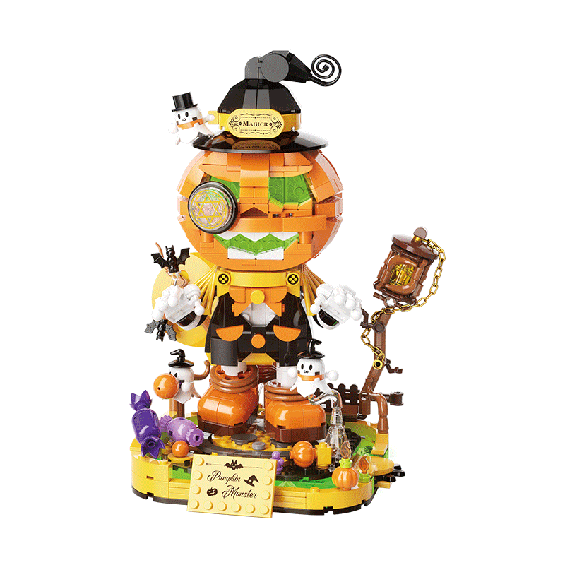JAKI Maker POP – Halloween Pumpkin Elf Building Block Set