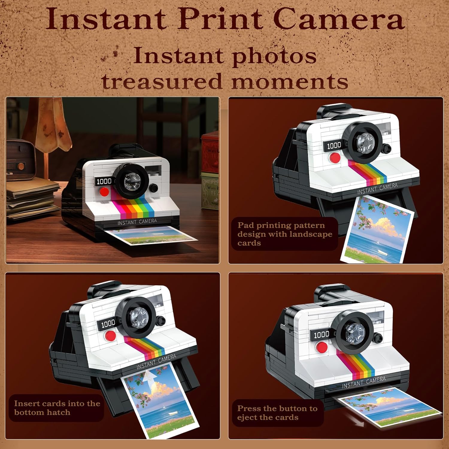 JAKI Maker POP – Instant Print Camera Building Block Set