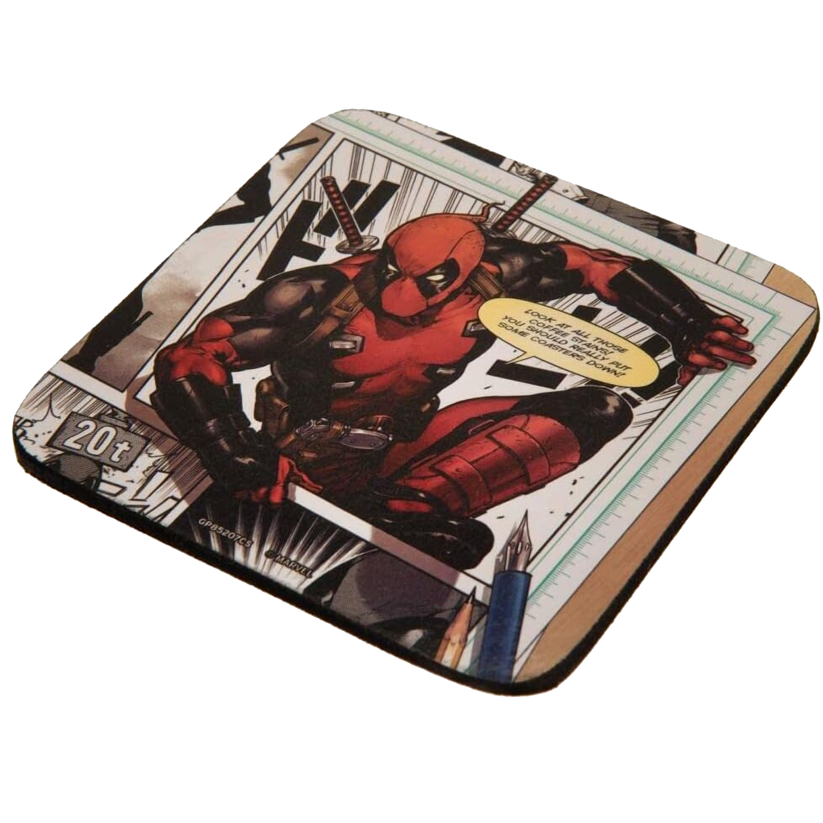 Deadpool - Coffee Mug Coaster and Keychain Gift Set