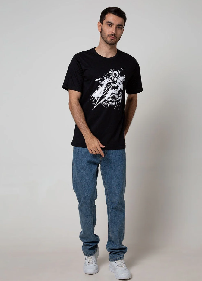 Batman "The Dark Knight Ink Style" Men's T-Shirt – Black