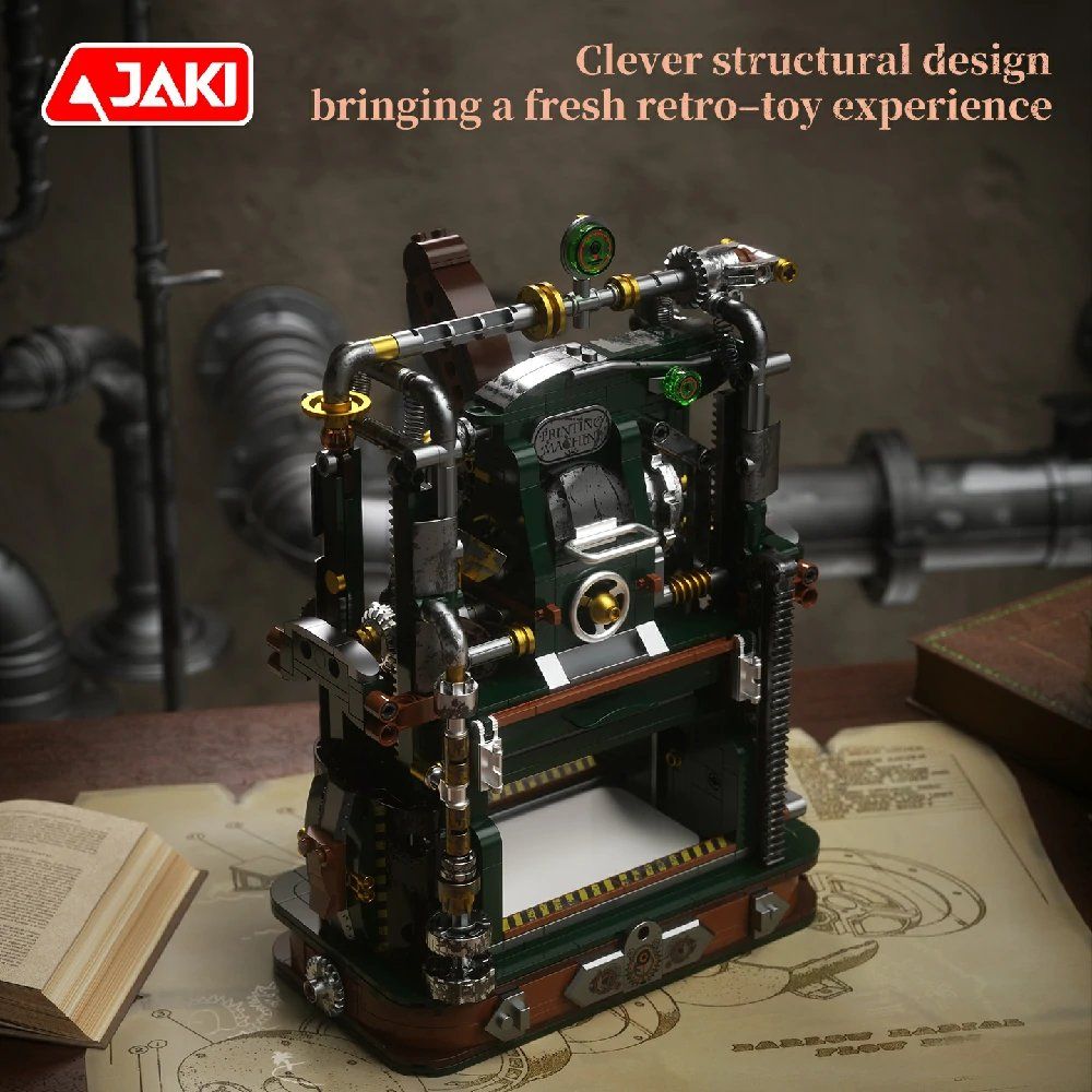 JAKI Maker POP – Retro Printer Mech Building Block Set