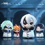Genshin Impact Mini Figures Fatui Harbingers Chibi Design 7 cm Blind Box Display (9)