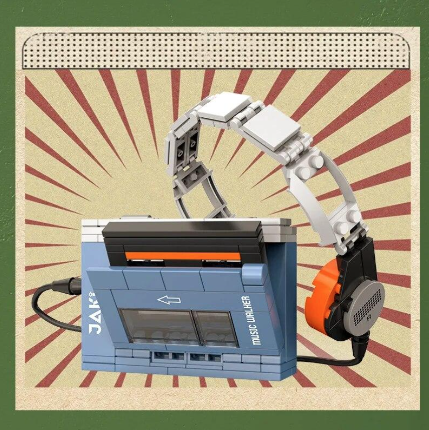 JAKI Maker POP – Retro Walkman Building Block Set