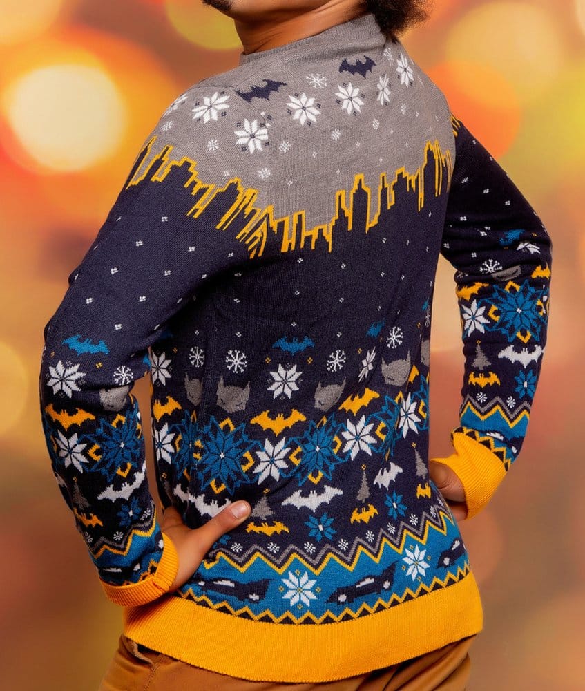 Batman Christmas Sweater Frosty Size L