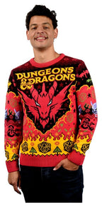 Dungeons & Dragons Christmas Sweater Size L