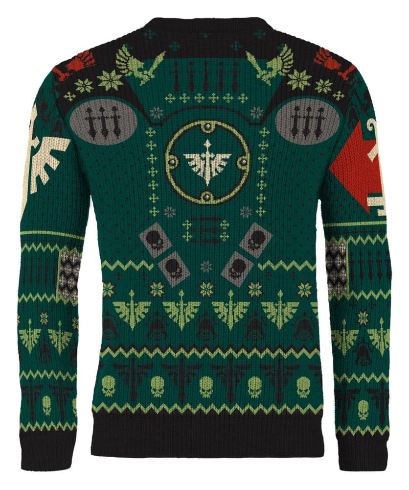 Warhammer 40,000 Christmas Sweater Dark Angels Size XL