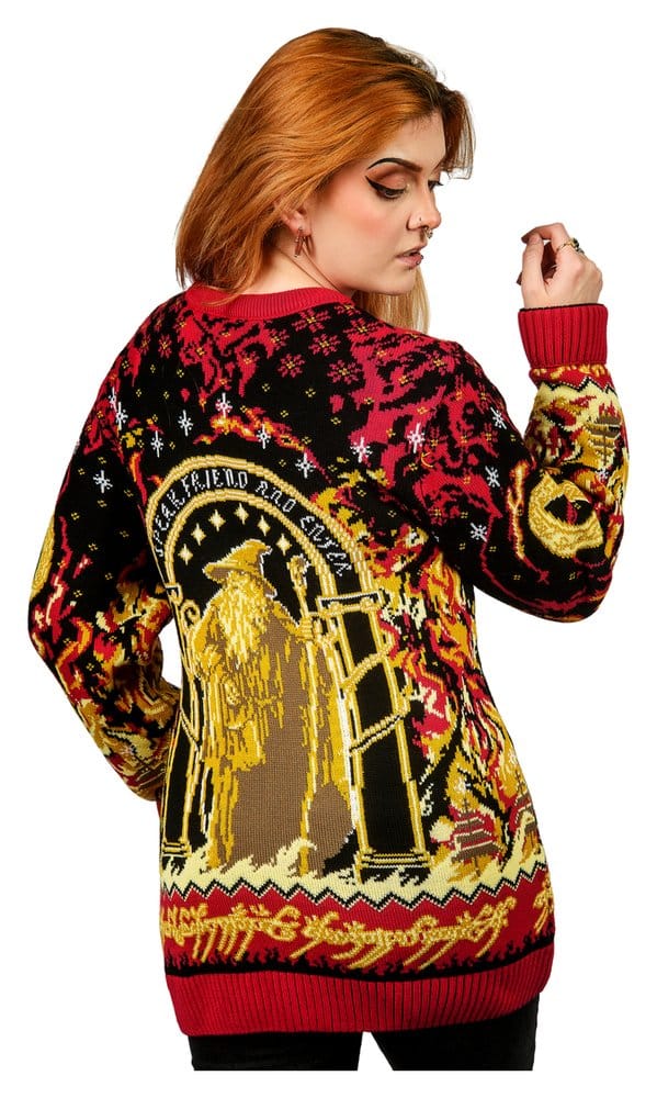 Lord of the Rings Christmas Sweater Balrog Size M