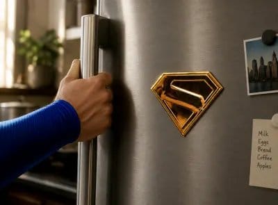 Superman Gold Shield Replica Magnet
