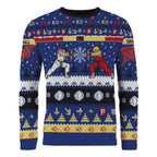 Street Fighter Christmas Sweater Ryu & Ken Size M
