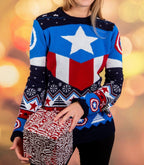Captain America Christmas Sweater Size XS