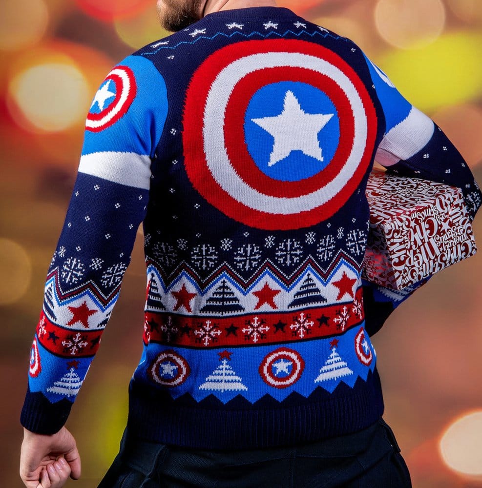 Captain America Christmas Sweater Size XS
