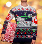 Star Wars Christmas Sweater X-Wing v TIE Fighter Size XL