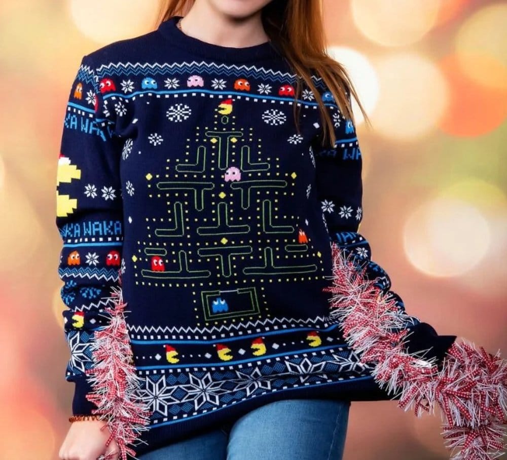 Pac-Man Christmas Sweater Size XXL