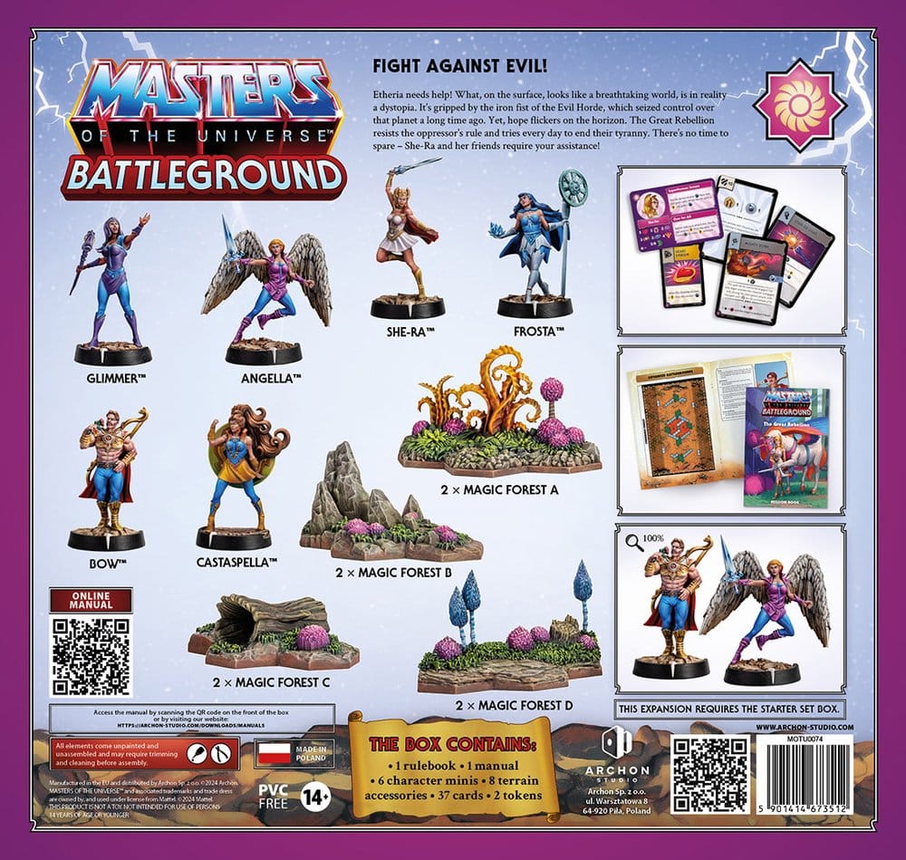 Masters of the Universe: Battleground Miniatures Game Wave 7: The Great Rebellion *English Version*