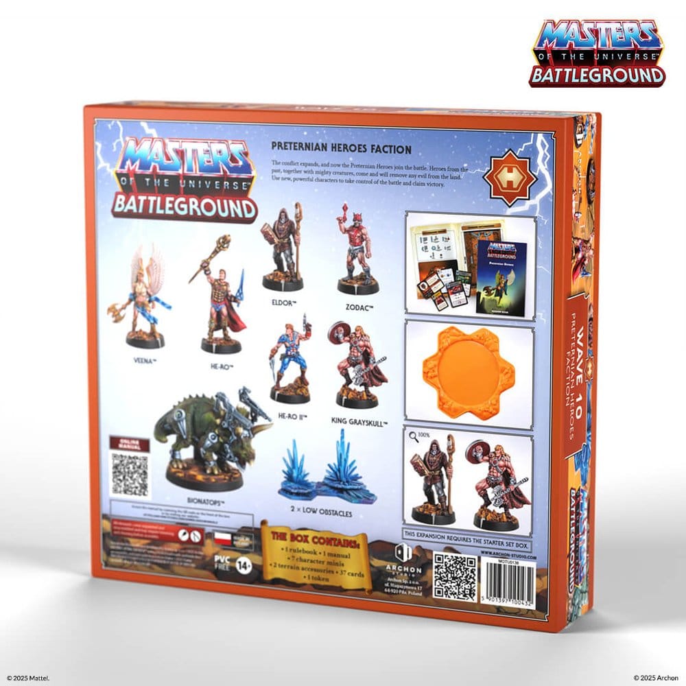Masters of the Universe: Battleground Miniatures Game Wave 10: Preternian Heroes Faction *English Version*