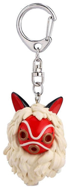 Princess Mononoke 3D Keychain San’s Mask and Kodama