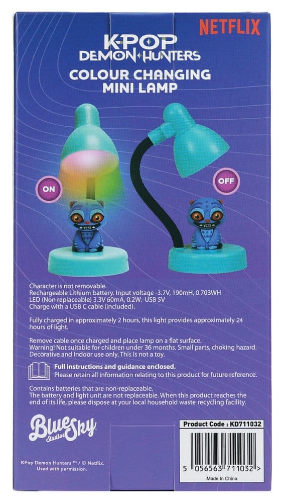 KPop Demon Hunters Mini LED-Light with Figure Derpy 11 cm