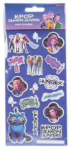KPop Demon Hunters Sticker Set Puff