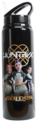 KPop Demon Hunters Flip Top Water Bottle Golden