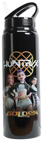 KPop Demon Hunters Flip Top Water Bottle Golden