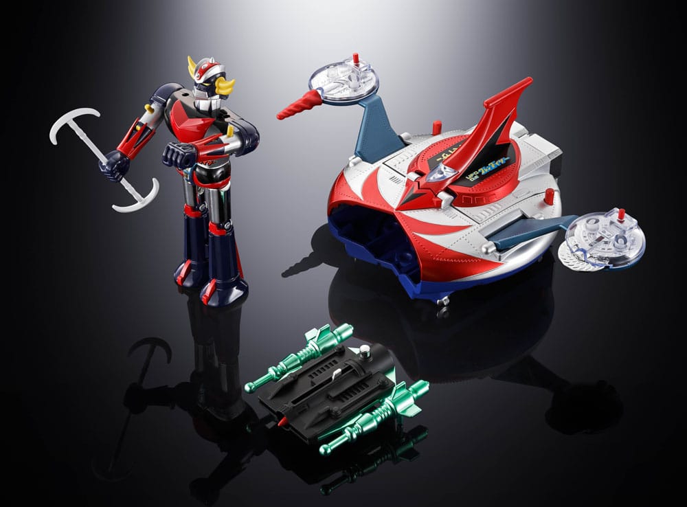 UFO Robo Grendizer Chogokin Action Figure Deluxe Grendizer & UFO Spazer 14 cm