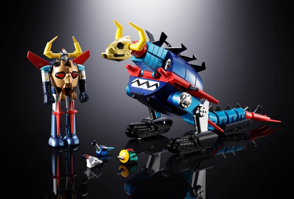 Dino Mech Gaiking Chogokin Action Figure Daikumaryu & Gaiking 20 cm