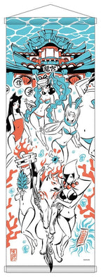 Okami 20th Anniversary Reprint Art Project Tapestry Summer 74 x 28 x 2 cm