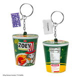 KPop Demon Hunters Squishy Keychain Zoey Hamburger Noodles