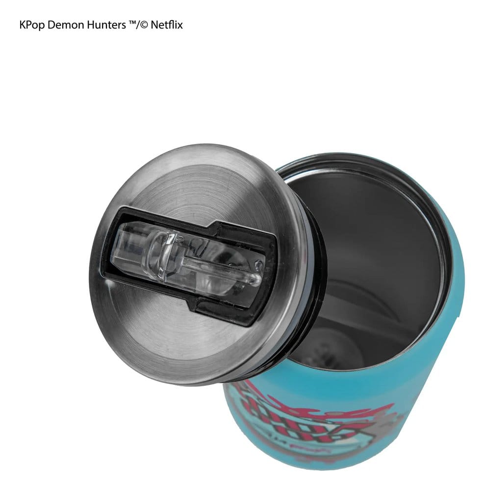 KPop Demon Hunters Thermal Straw Mug Soda Pop Can