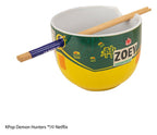 KPop Demon Hunters Ramen Bowl with Chopsticks Zoey Hamburger