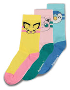 Pokémon Socks 3-Pack Crew 39-42