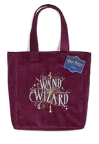Harry Potter Tote Bag The Wand Chooses The Wizard Velvet
