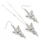 Lord of the Ring Earrings and Necklace Gift Set Evenstar