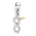 Harry Potter Charm Lightning Bolt with Glasses (silver plated)