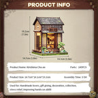 Miniature House Model Kit Kirishima Cha-an 19 x 14 cm