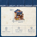 Miniature House Model Kit Fukuoka Mentaiko Kitchen 11 x 9 cm