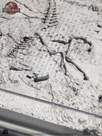 Jurassic Park III Excavation Map Velociraptor 27 cm