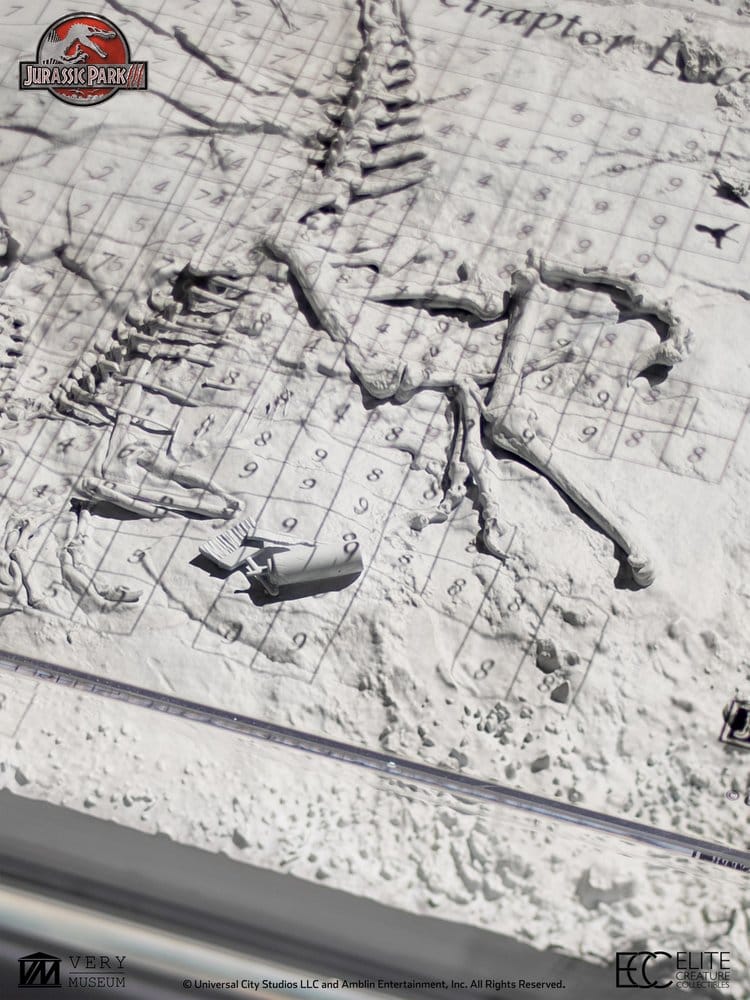 Jurassic Park III Excavation Map Velociraptor 27 cm