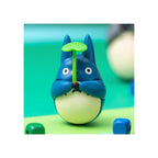 My Neighbor Totoro Round Bottomed Figurine Mid Totoro with leaf 6 cm