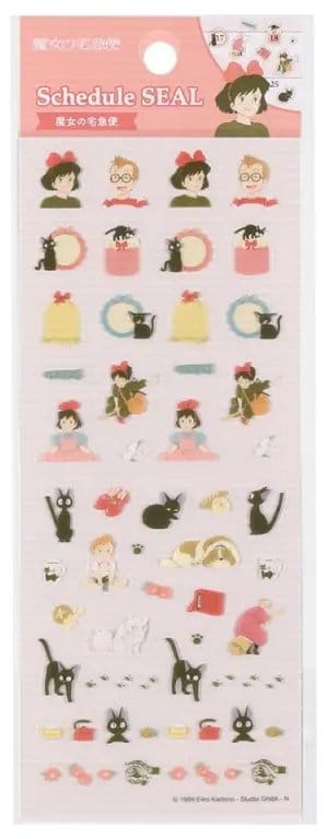 Kiki's Delivery Service Mini Schedule Stickers Collection 1