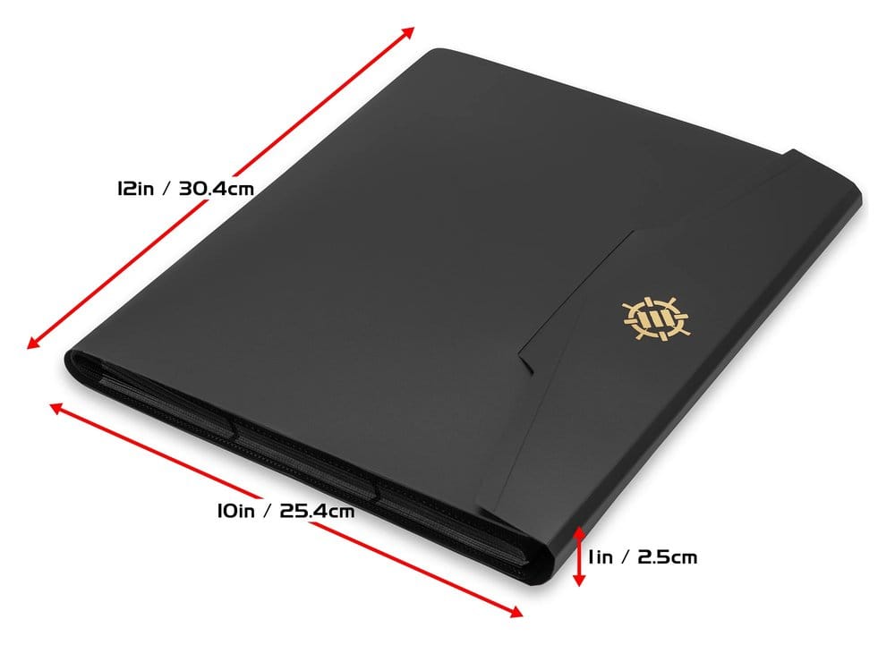 Enhance Binder 9 Pocket Card Binder Black 30 x 25 x 3 cm