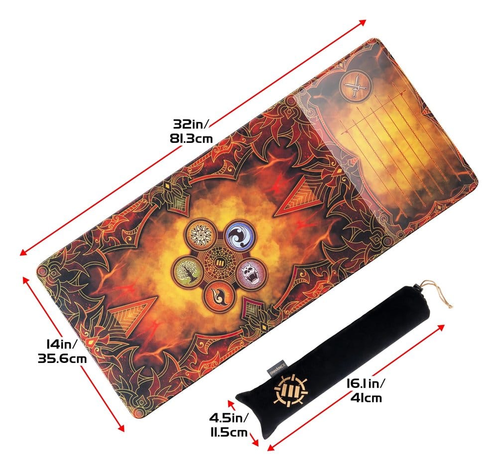 Enhance Tabletop Playmat Deluxe Edition with Duel Tracker 81 x 36 cm