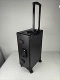 Evoretro Trading Card Luggage Wheeled Case 5-Rows Round Aluminum 56.0 x 35.4 cm