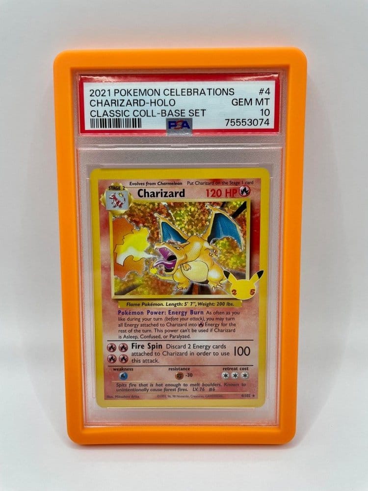 Evoretro Bumper Protector for PSA Slabs Orange