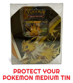 Evoretro PET Protectors 5-Pack for Pokémon Medium Tins 12x8x15cm