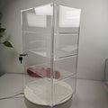 Evoretro 4-Tier Locking Acrylic Tiered Countertop Showcase Display Case