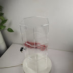 Evoretro 3-Tier Locking Acrylic Hexagon Display Tower