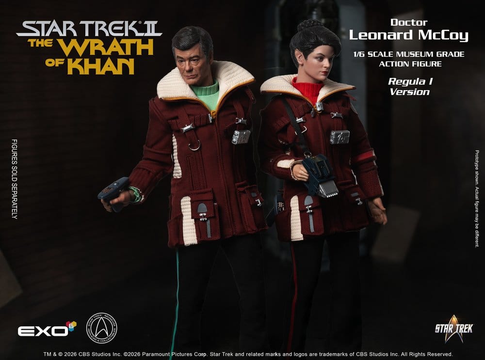Star Trek II: The Wrath of Khan Action Figure 1/6 Dr. Leonard McCoy Regula I Version 30 cm
